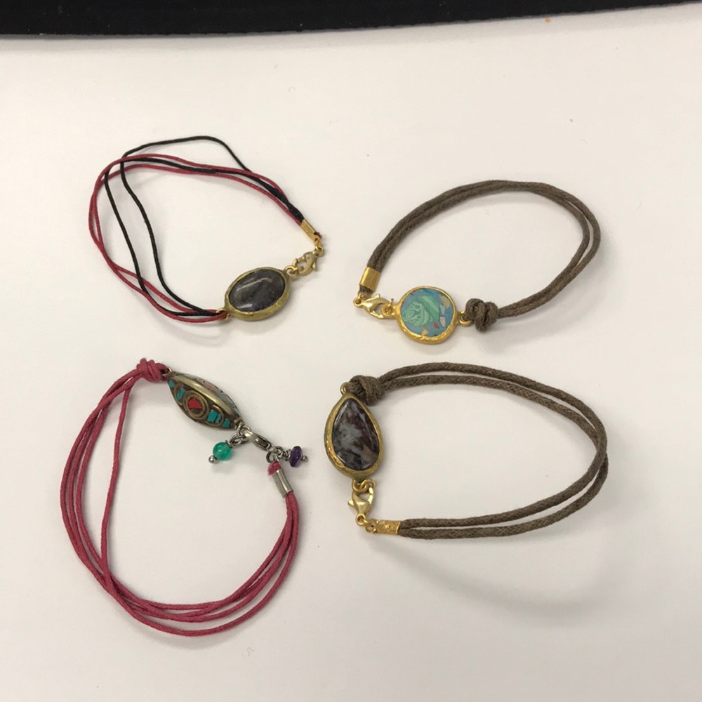 Set of 4 Charm Bracelets